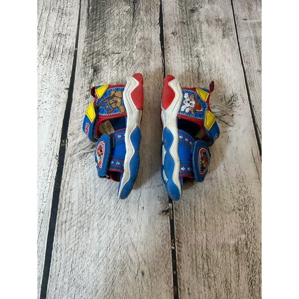 PAW PATROL Boy’s Lighted Open Toe Sandals / Size: 7